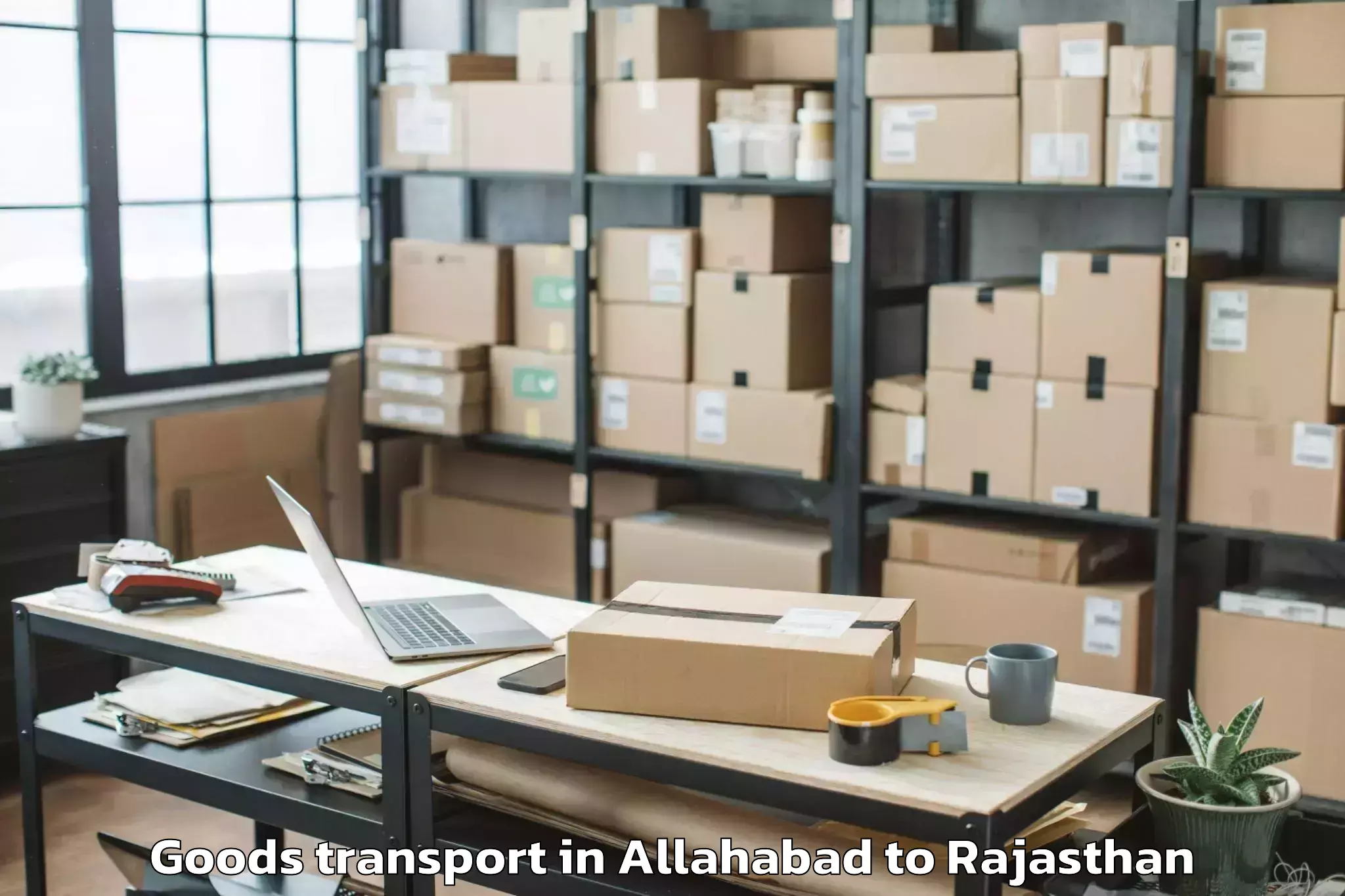 Book Your Allahabad to Gogunda Goods Transport Today